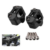 CYSKY Motorcycle Handlebar Risers 1 1/8 inch 28mm Universal Handle Bars Mount Clamp Fit for Most Motorcycle, Dirt Bike, ATVs?Black?